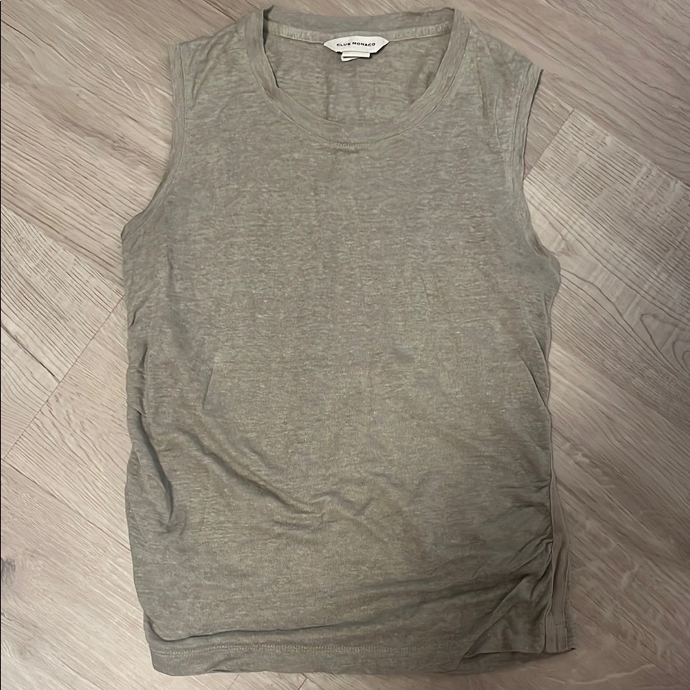 Club Monaco Gray Muscle Tee Sleeveless Top